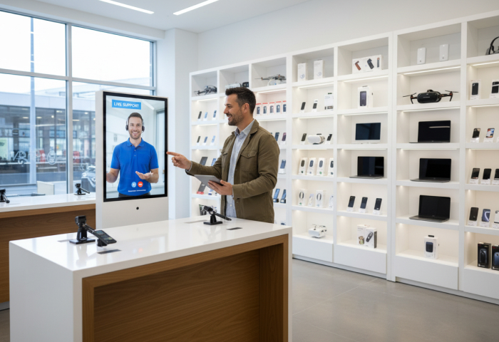 小売店・カウンターでSmart-c